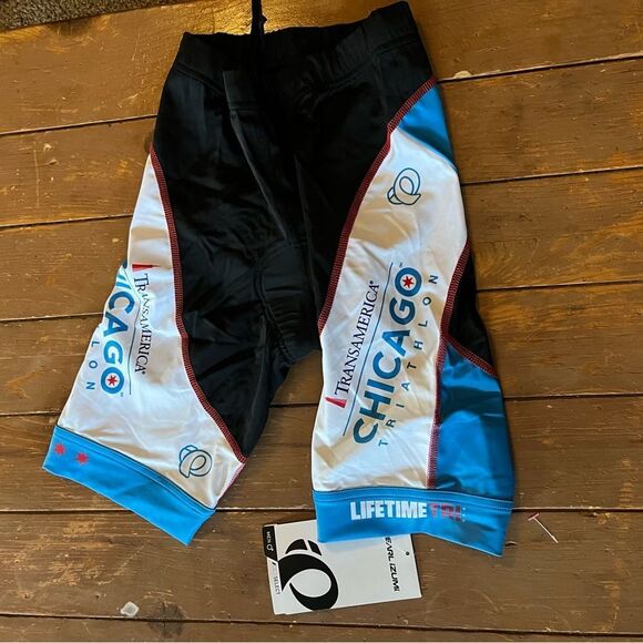 Pearl Izumi Chicago Triathalon Neon Padded Bike Shorts NWT - Picture 6 of 7